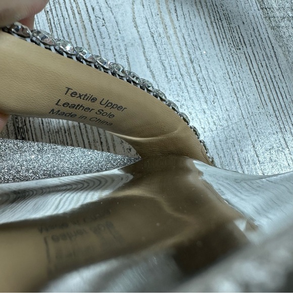 New Badgley Mischka Women's Sade Jeweled Double-Band Stiletto Heeled Sandal #958 - Picture 9 of 11